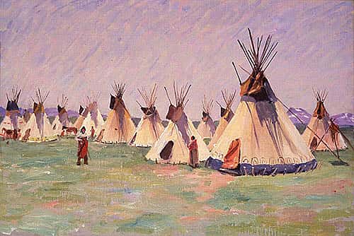 Tepees on the Prairie